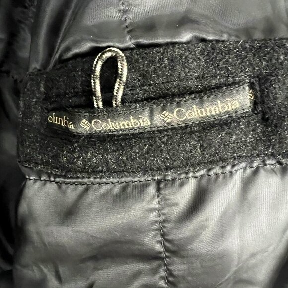 Columbia Wool Blend Classic Bomber Jacket. Quilted Lining. Charcoal Grey. Size M - Picture 6 of 15